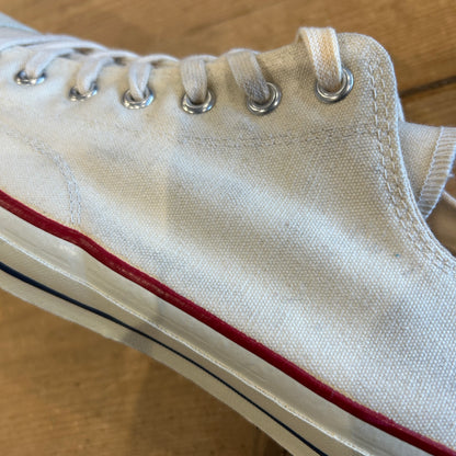 70's~80's CONVERSE コンバース ALL STAR 生成り ホワイトキャンバス デッドストック USA製 US 13 1/2(32cm)/A0496AC-SO