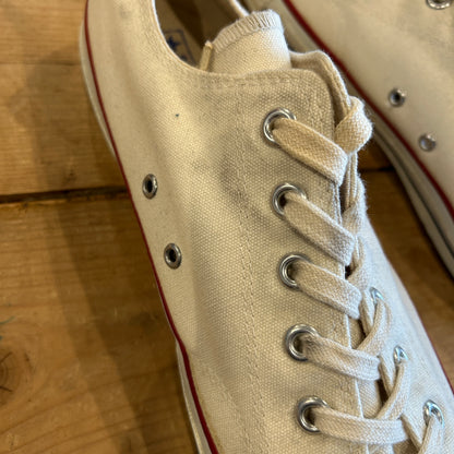 70's~80's CONVERSE コンバース ALL STAR 生成り ホワイトキャンバス デッドストック USA製 US 13 1/2(32cm)/A0496AC-SO