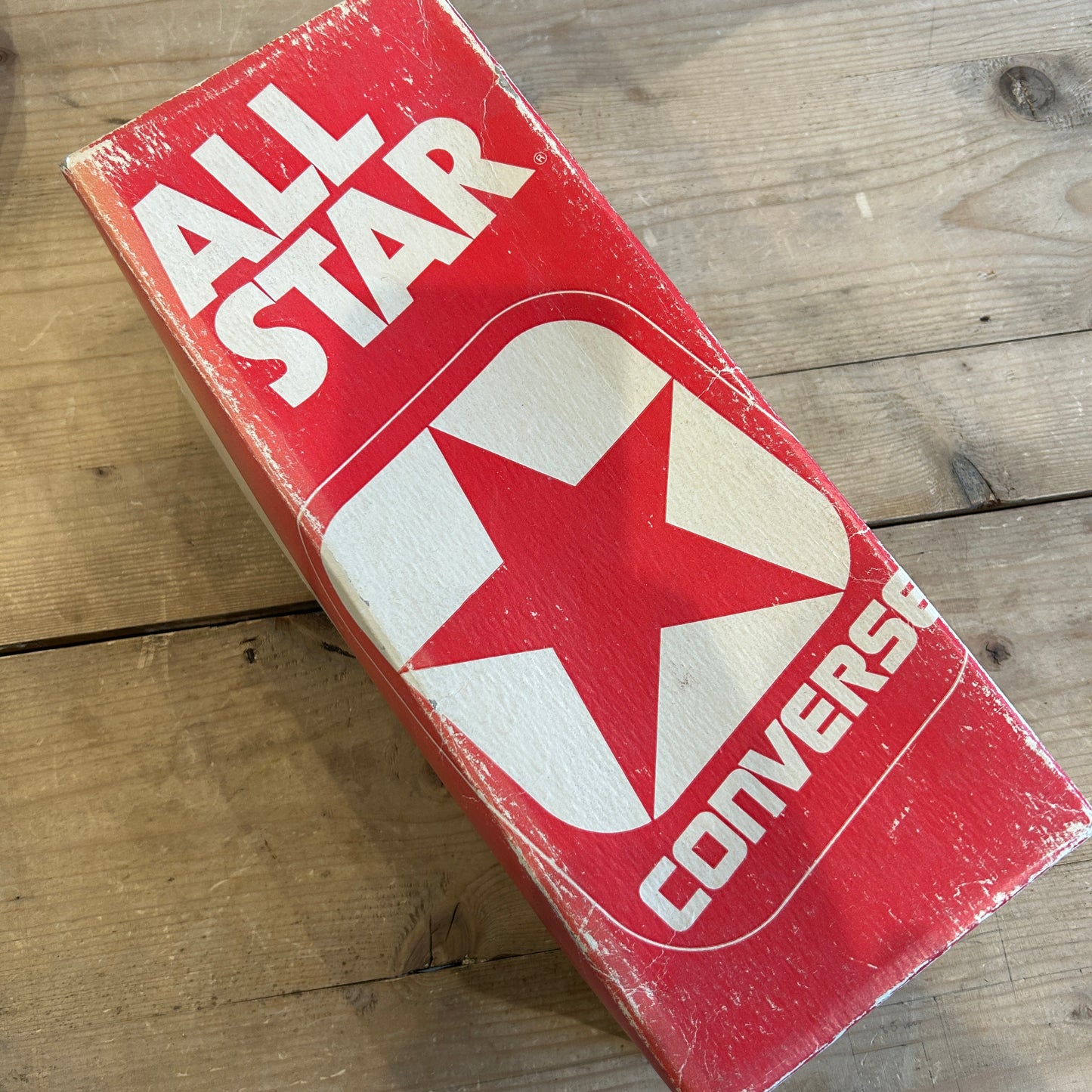 70's~80's CONVERSE コンバース ALL STAR 生成り ホワイトキャンバス デッドストック USA製 US 13 1/2(32cm)/A0496AC-SO