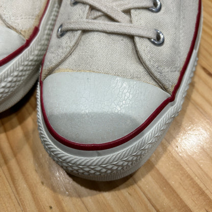 70's~80's CONVERSE コンバース ALL STAR 生成り ホワイトキャンバス デッドストック USA製 US 13 1/2(32cm)/A0496AC-SO