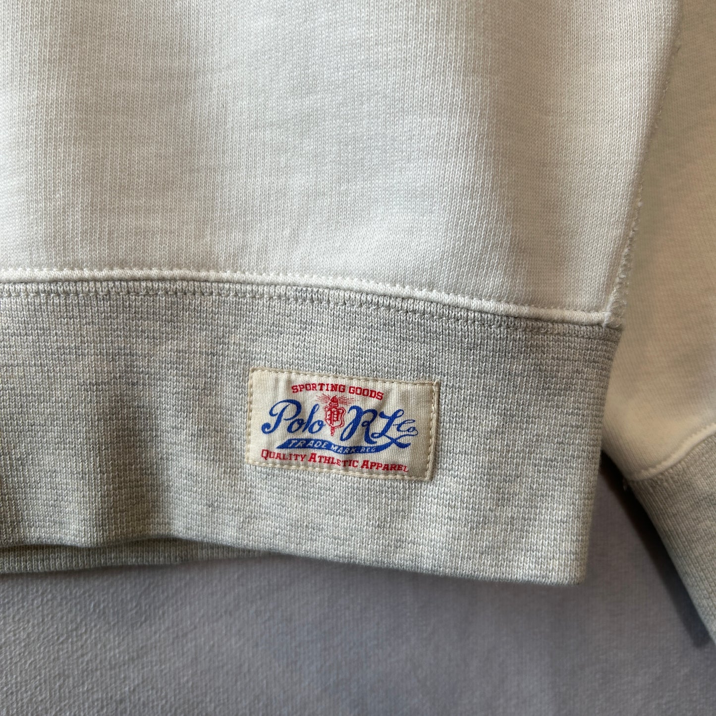 Polo by Ralph Lauren ラルフローレン オーバーサイズスウェット アイボリー/ヘザーグレー(XL)/C0278S-SO