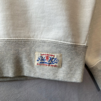 Polo by Ralph Lauren ラルフローレン オーバーサイズスウェット アイボリー/ヘザーグレー(XL)/C0278S-SO