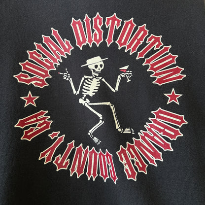90's Social Distortion スウェットフーディー パーカー バンド 黒(XXL)/C0242S-SO