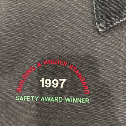 90's Carhartt カーハート デトロイトジャケット 企業ロゴ入り 黒 (L)/A8784J-SO