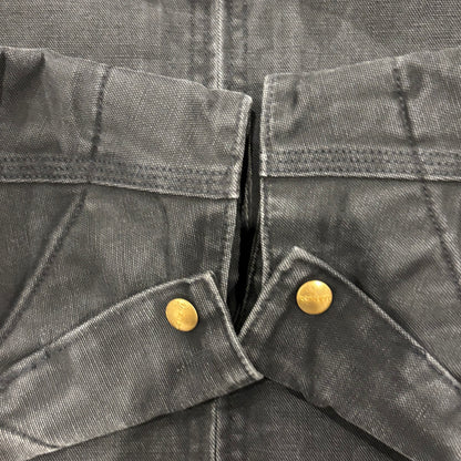 90's Carhartt カーハート デトロイトジャケット 企業ロゴ入り 黒 (L)/A8784J-SO