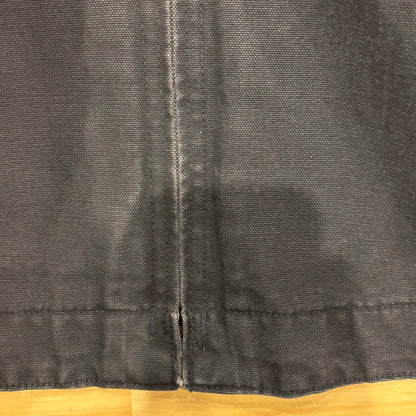 90's Carhartt カーハート デトロイトジャケット 企業ロゴ入り 黒 (L)/A8784J-SO
