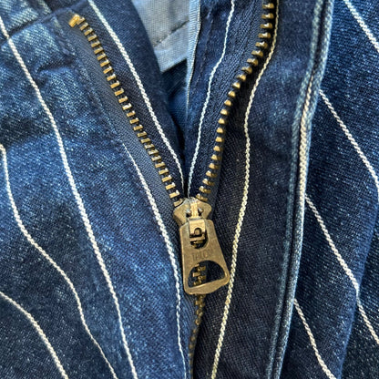 00's POLO ラルフローレン デニムストライプショーツ ハーフパンツ 紺(W36)/A3909P-SO