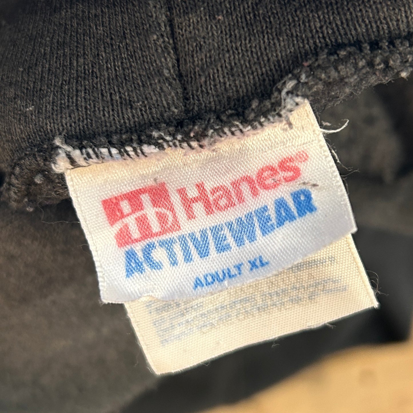90's Hanes NOFX ノーエフエックス スウェットフーディー パーカー 袖プリント バンド 墨黒(XL)/A5805S-SO