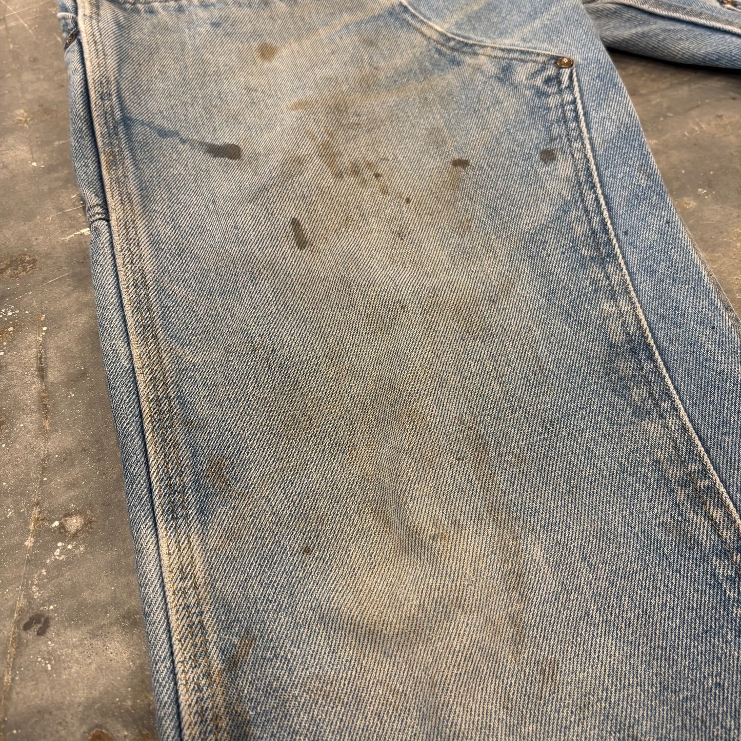 00's Carhartt カーハート ダブルニー デニムペインターパンツ B73 DST ライトブルー (W34/L32) /B3726P-SO