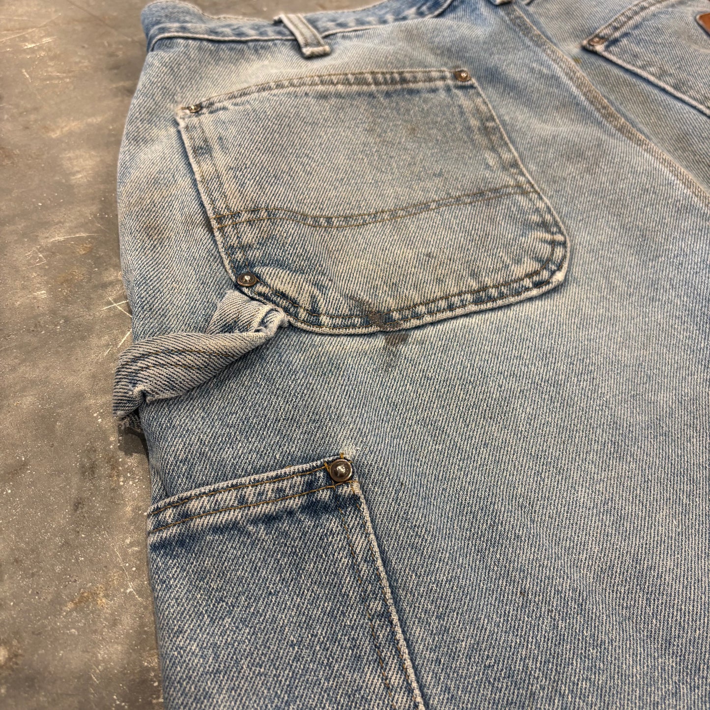 00's Carhartt カーハート ダブルニー デニムペインターパンツ B73 DST ライトブルー (W34/L32) /B3726P-SO