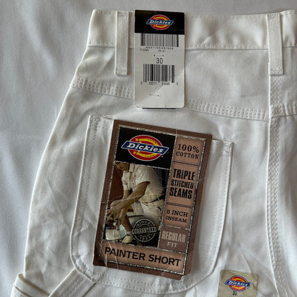 未使用品 Dickies × Sherwin Williams ペインターショーツ ハーフパンツ ホワイト(30)/C1252P-SO