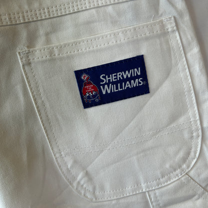 未使用品 Dickies × Sherwin Williams ペインターショーツ ハーフパンツ ホワイト(30)/C1252P-SO