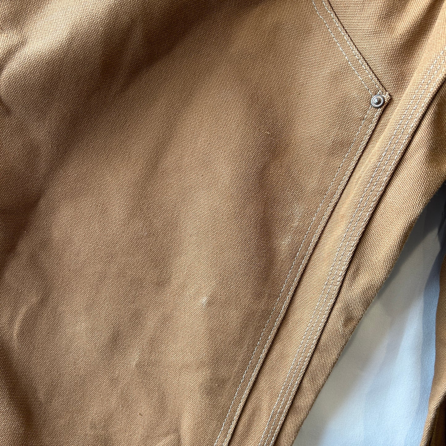 70's Carhartt カーハート ダブルニー ワークパンツ 股リベ ブラウン (実寸W37L29相当)/C1253P-SO