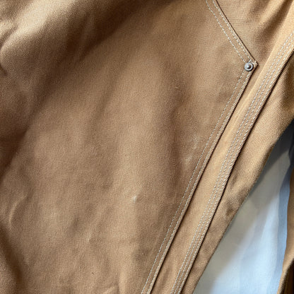 70's Carhartt カーハート ダブルニー ワークパンツ 股リベ ブラウン (実寸W37L29相当)/C1253P-SO