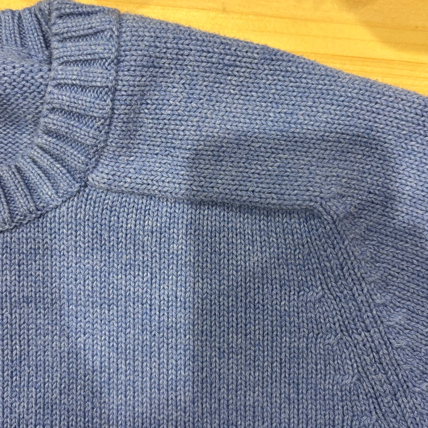 00's Lands'end ランズエンド コットンニット ドリフターセーター (L)/A8514K-SO