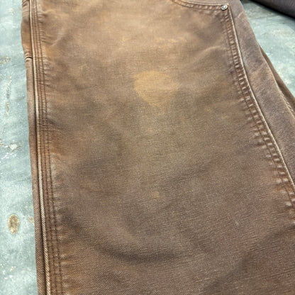 00's Carhartt カーハート ダブルニー ペインターパンツ B136 DKB ダークブラウン (W36/L30) /B3727P-SO