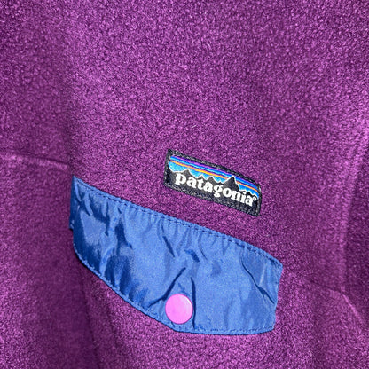 90's Patagonia パタゴニア スナップT フリースプルオーバー 紫(M)/A9013O-SO