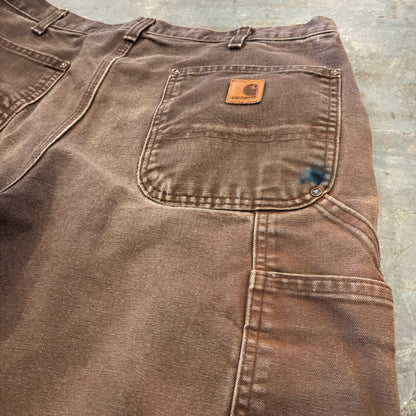 00's Carhartt カーハート ダブルニー ペインターパンツ B136 DKB ダークブラウン (W31/L30) /B3729P-SO