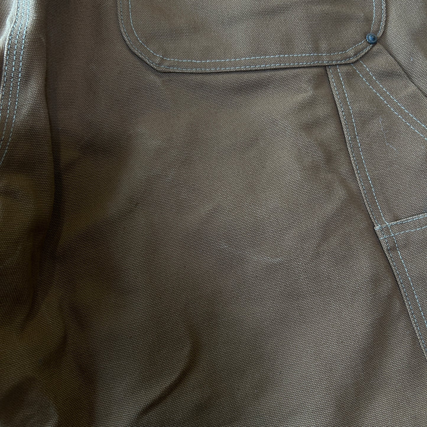 70's Carhartt カーハート ダブルニー ワークパンツ 股リベ ブラウン (実寸W37L29相当)/C1253P-SO