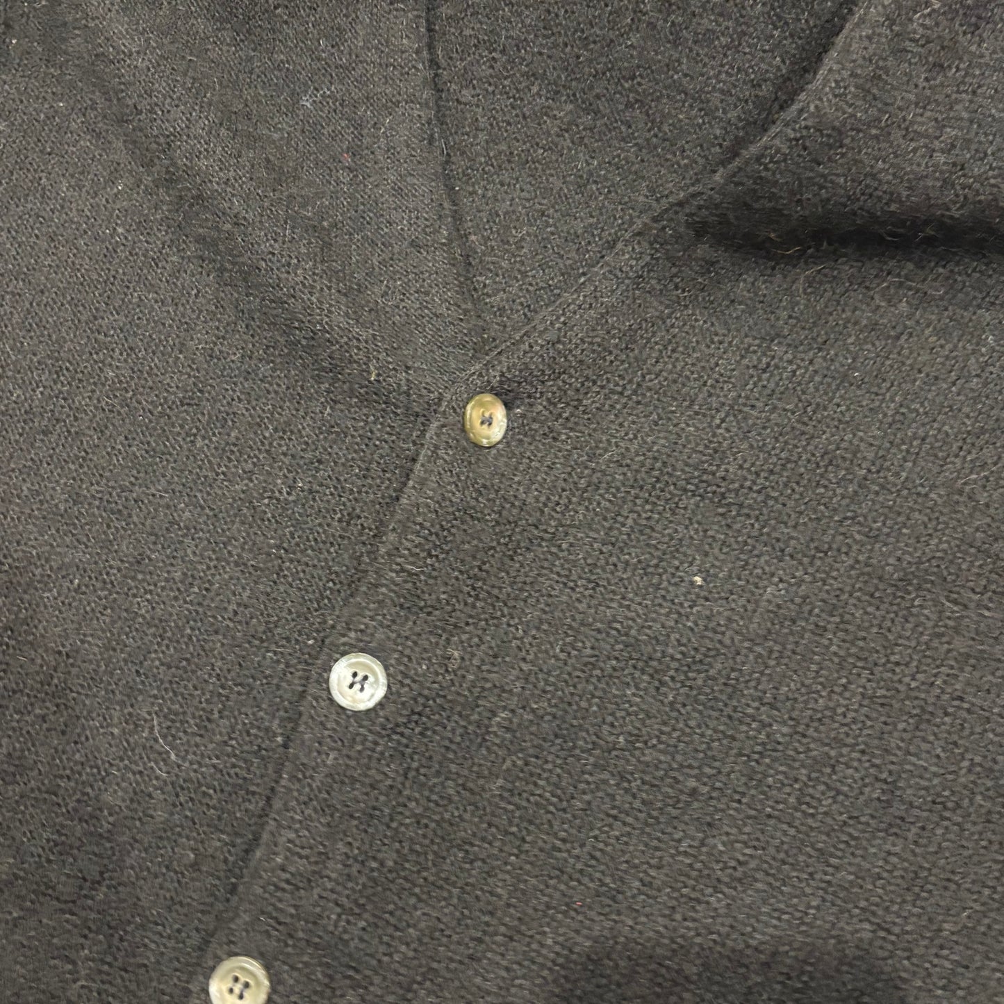 70's Arrow アルパカカーディガン 黒 (S)/A8457K-SO