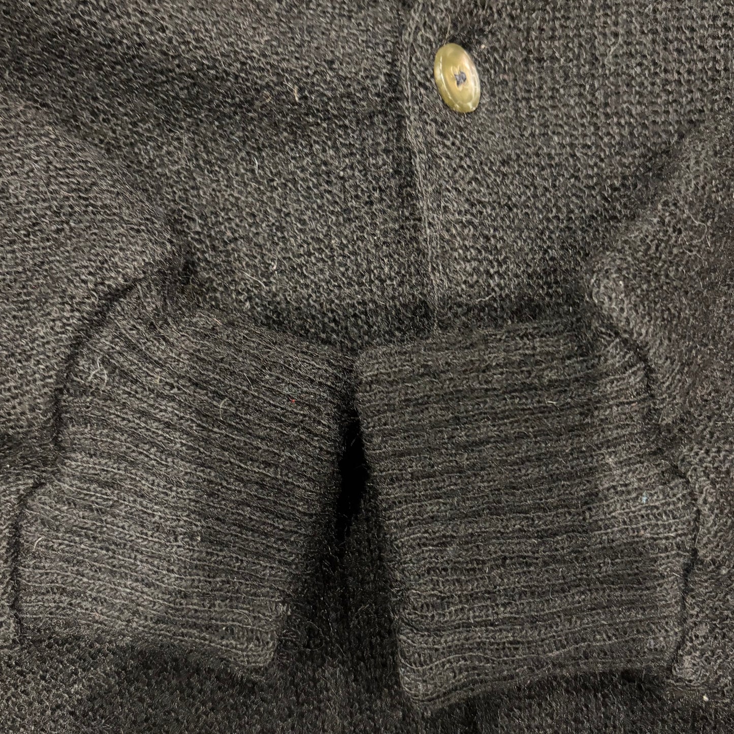 70's Arrow アルパカカーディガン 黒 (S)/A8457K-SO