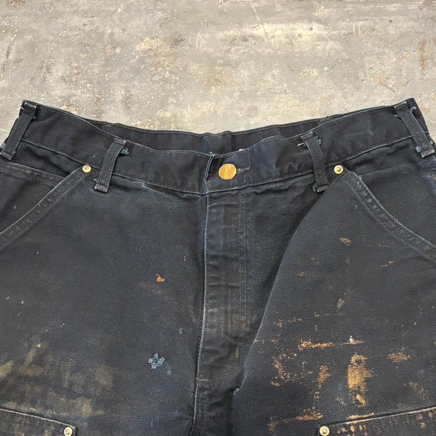 00's Carhartt カーハート ダブルニー ペインターパンツ B01 BLK ブラック (W33/L30) /B3728P-SO