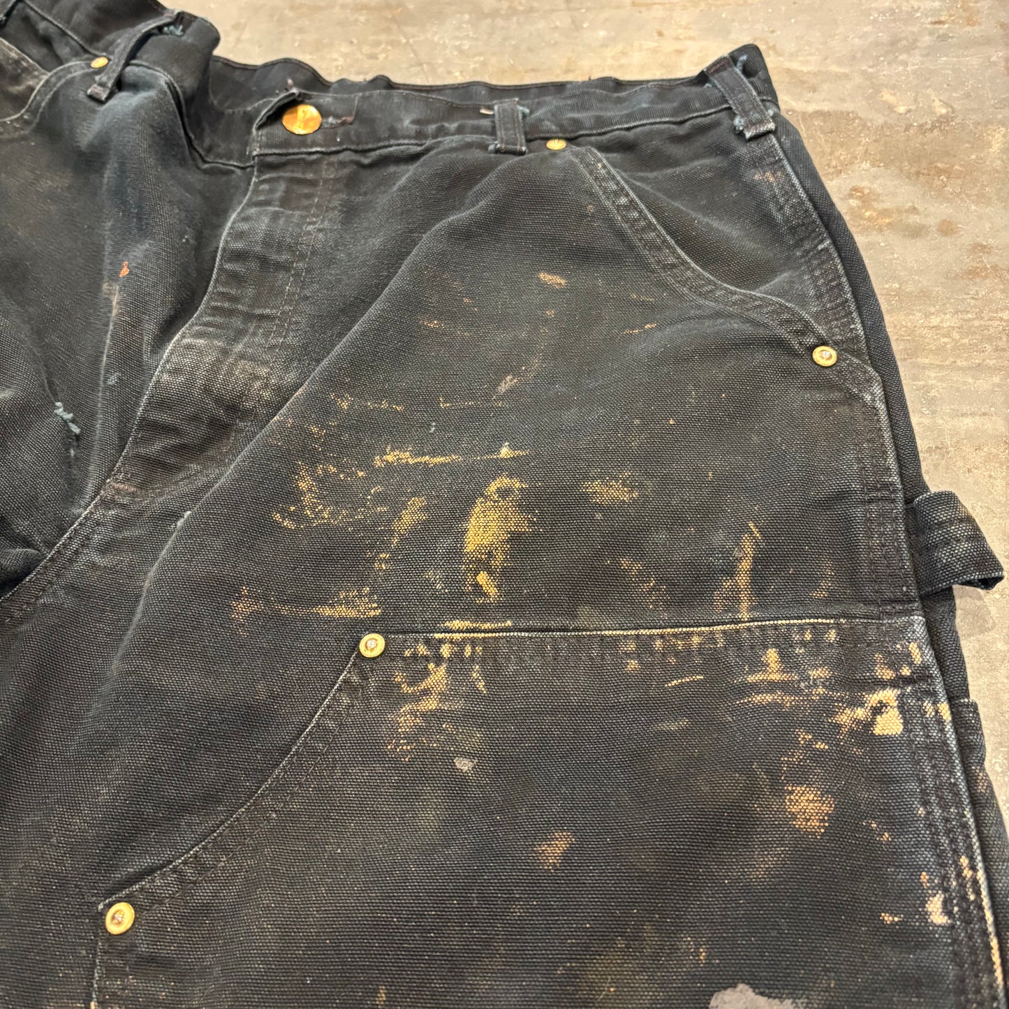 00's Carhartt カーハート ダブルニー ペインターパンツ B01 BLK ブラック (W33/L30) /B3728P-SO