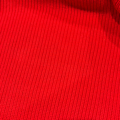 90's Lands'end ランズエンド コットンニット 赤 (M)/A8833K-SO