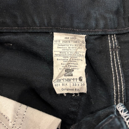 00's Carhartt カーハート ダブルニー ペインターパンツ B01 BLK ブラック (W33/L30) /B3728P-SO