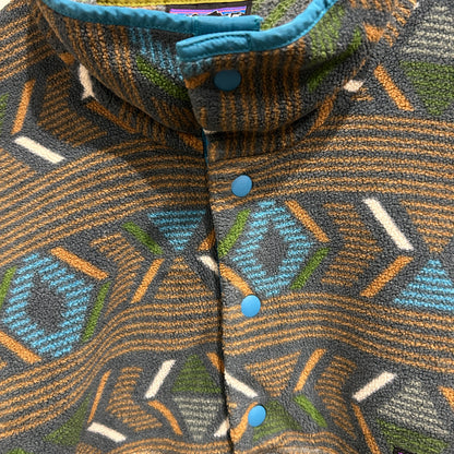 Patagonia パタゴニア スナップT フリースプルオーバー 総柄 FA17(L)/A9014O-SO