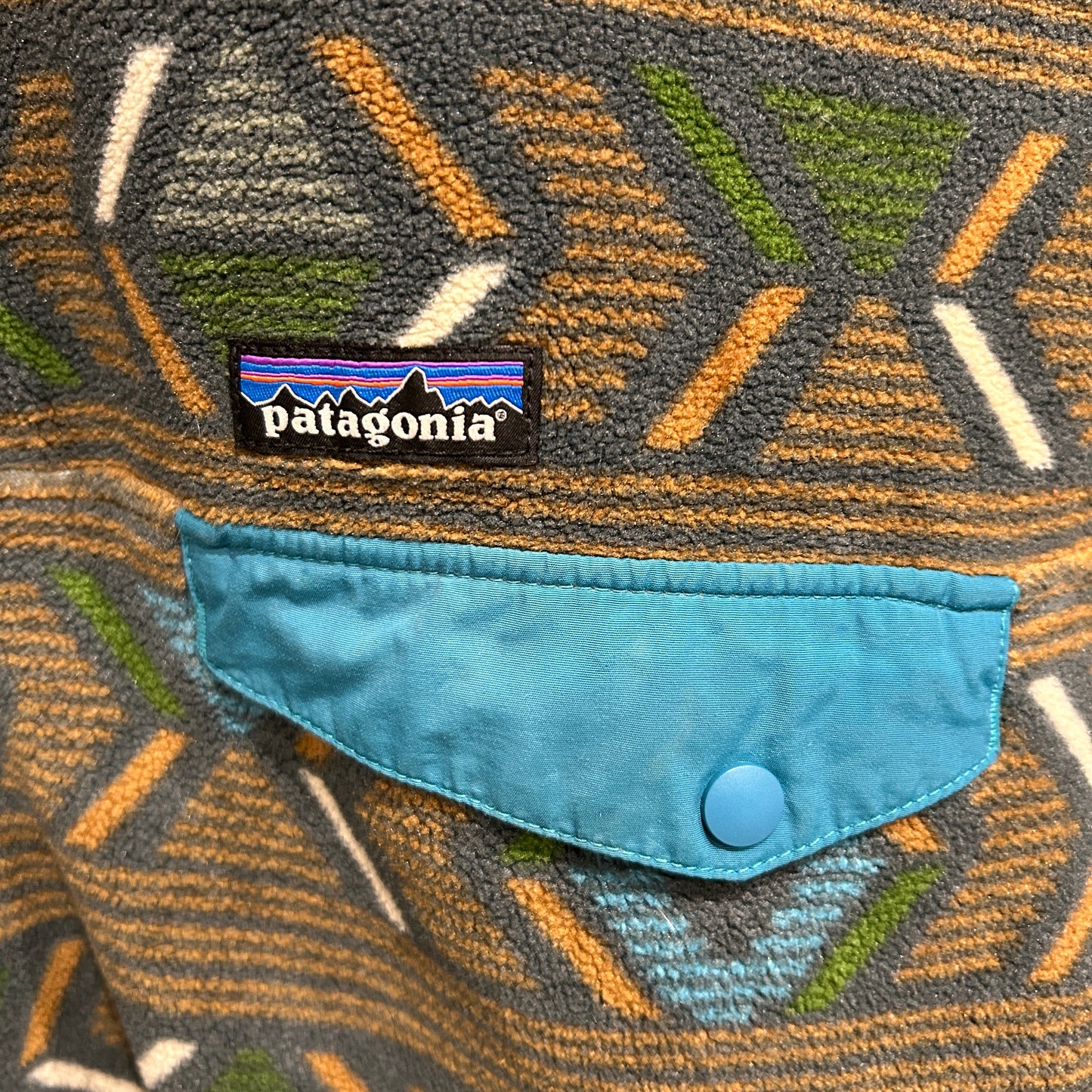 Patagonia パタゴニア スナップT フリースプルオーバー 総柄 FA17(L)/A9014O-SO