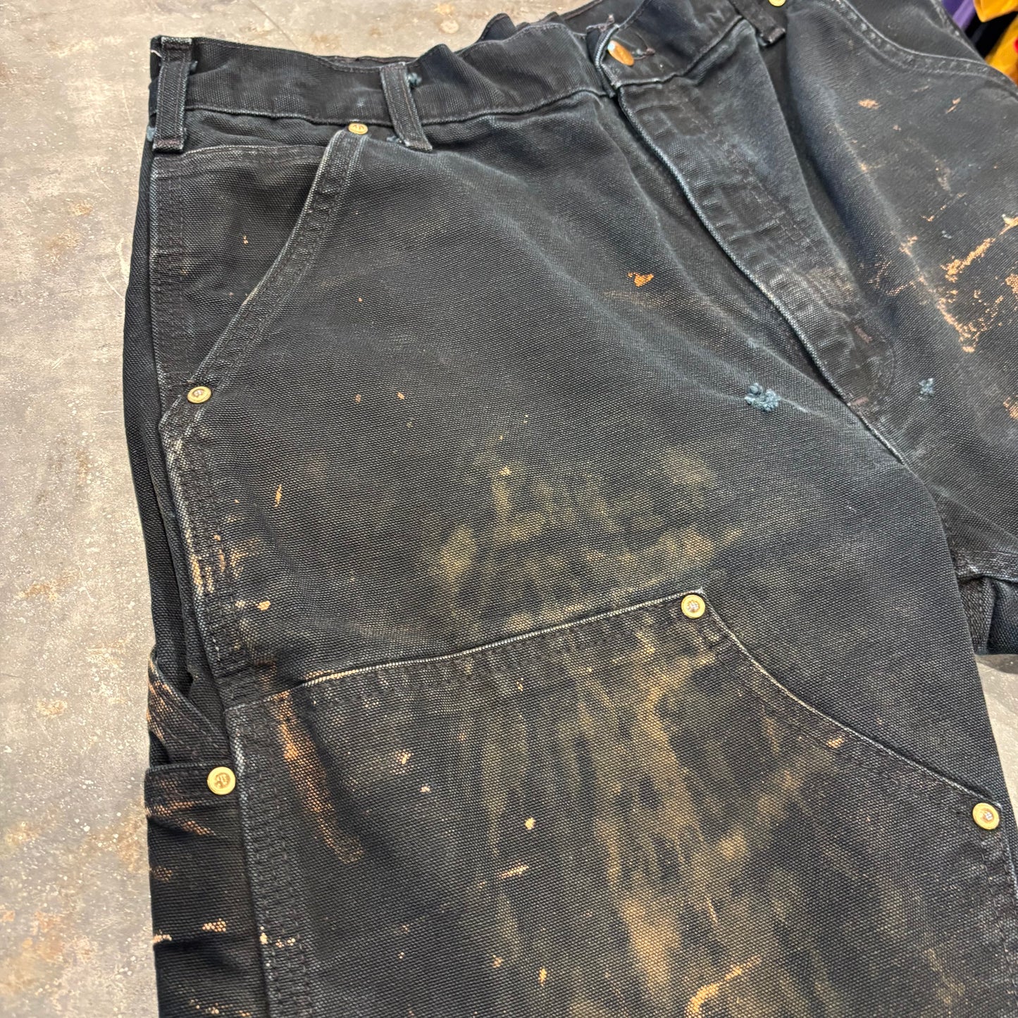 00's Carhartt カーハート ダブルニー ペインターパンツ B01 BLK ブラック (W33/L30) /B3728P-SO