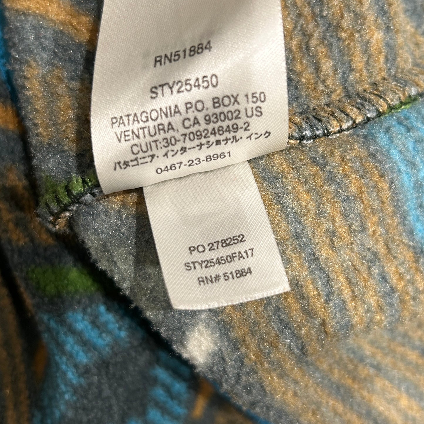 Patagonia パタゴニア スナップT フリースプルオーバー 総柄 FA17(L)/A9014O-SO