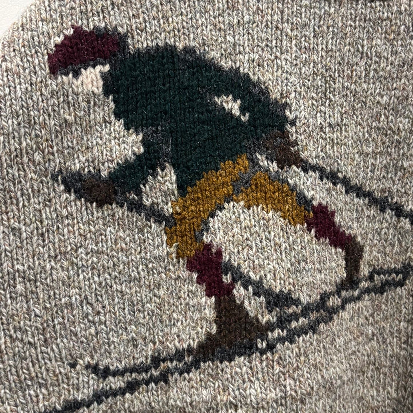 90's Banana Republic バナナリパブリック スキー ウールセーター グレー (XL)/B0593K-SO