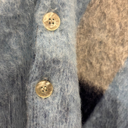 60's Campus モヘアカーディガン 白灰紺水色 (M)/A6645K-SO