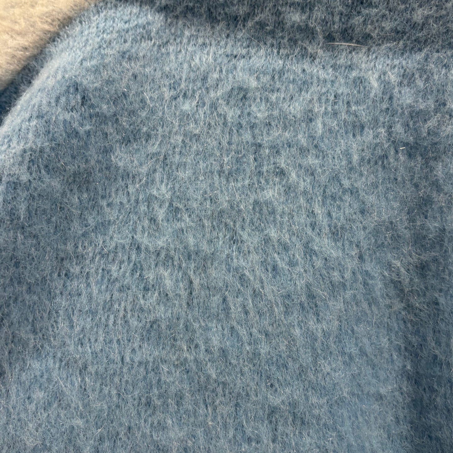 60's Campus モヘアカーディガン 白灰紺水色 (M)/A6645K-SO