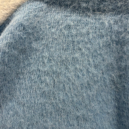 60's Campus モヘアカーディガン 白灰紺水色 (M)/A6645K-SO