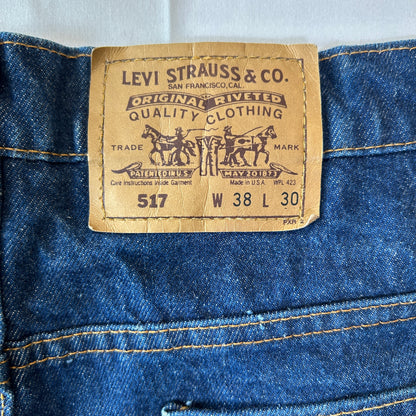90's Levi's リーバイス 517 デニムパンツ ブーツカット インディゴ(38×30)/C1197P-SO