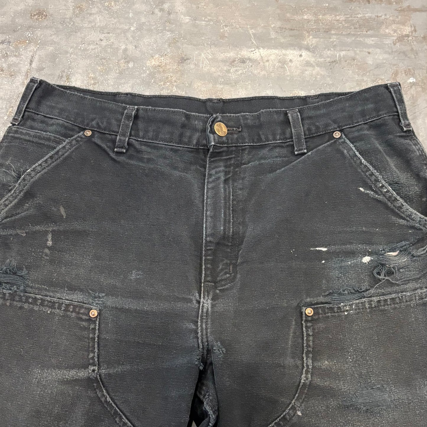00's Carhartt カーハート ダブルニー ペインターパンツ B136 BLK ブラック (W34/L30) /B3730P-SO