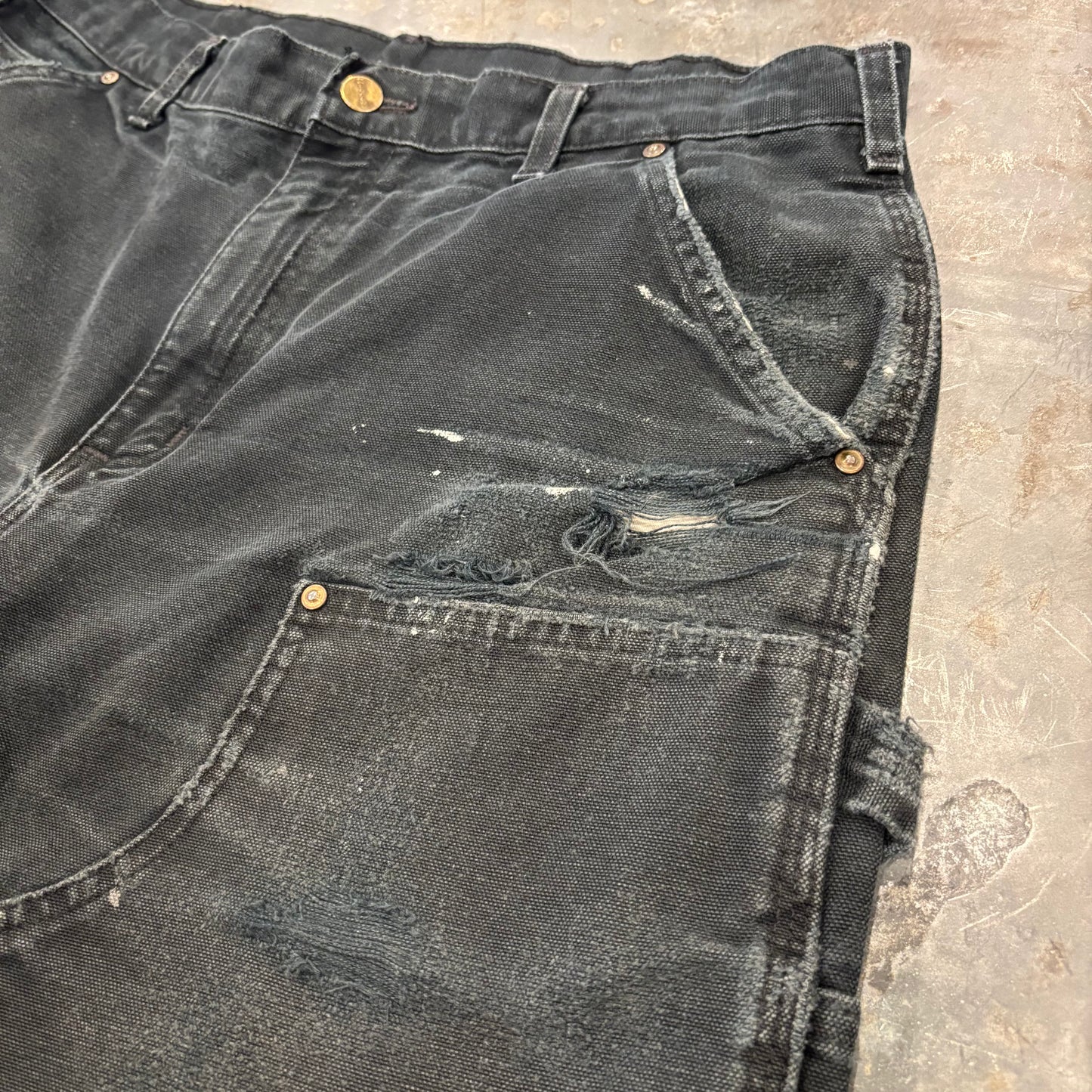 00's Carhartt カーハート ダブルニー ペインターパンツ B136 BLK ブラック (W34/L30) /B3730P-SO
