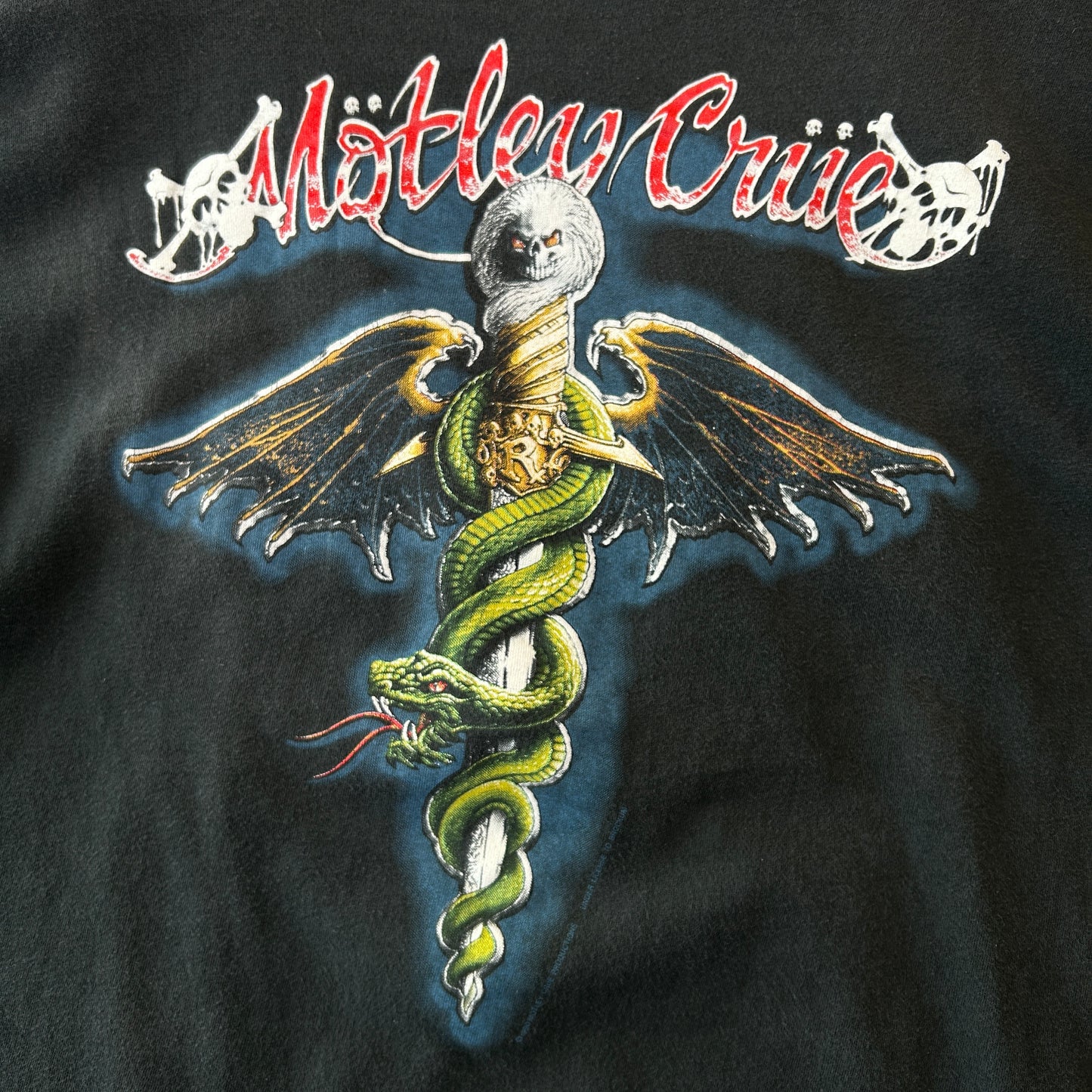 90's  Motley Crue Dr.Feel Good モトリー・クルー バンドTシャツ BROOKUM (XL)/C0620T-SO