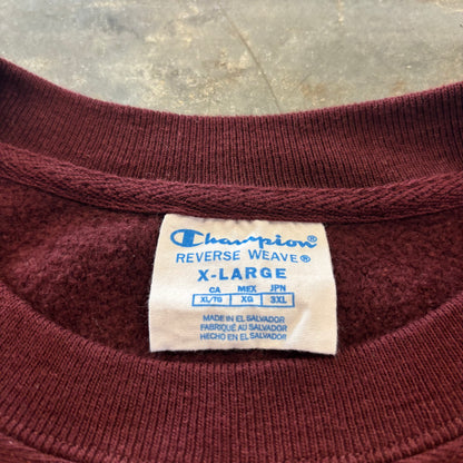 Champion Reverse Weave US企画 リバースウィーブ HARVARD カレッジスウェット ワインレッド (XL) /B4136R-SO