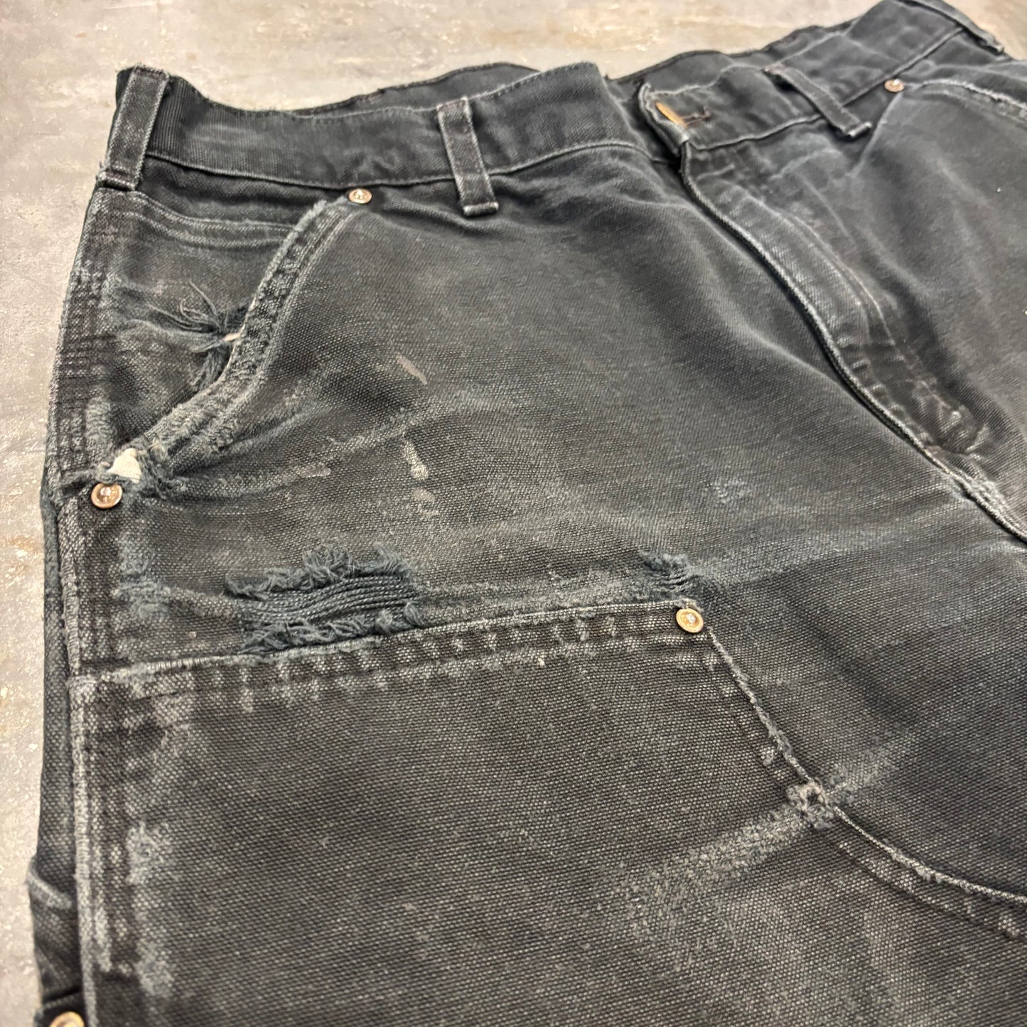 00's Carhartt カーハート ダブルニー ペインターパンツ B136 BLK ブラック (W34/L30) /B3730P-SO
