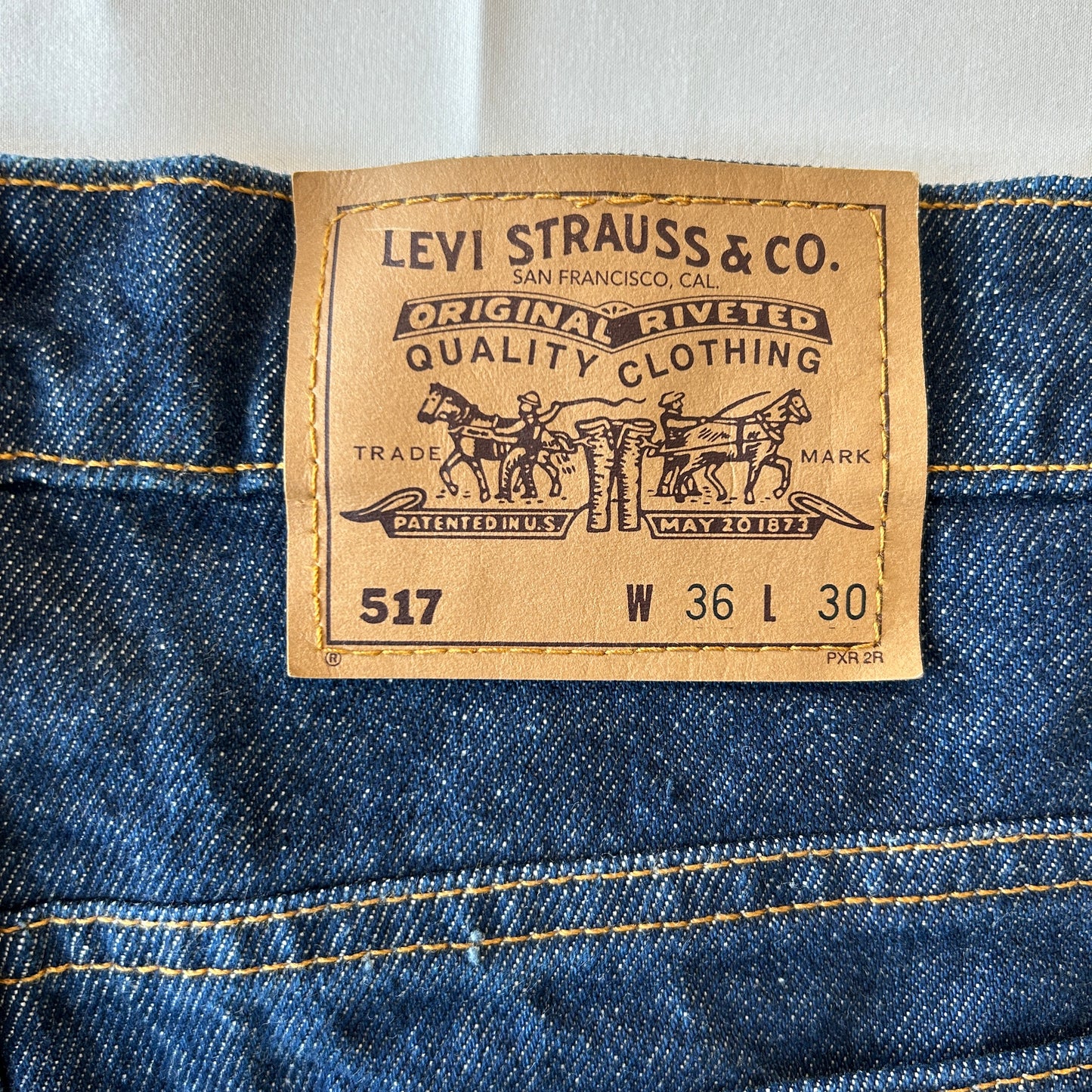 90's Levi's リーバイス 517 デニムパンツ ブーツカット 濃紺(36×30)/C1200P-SO