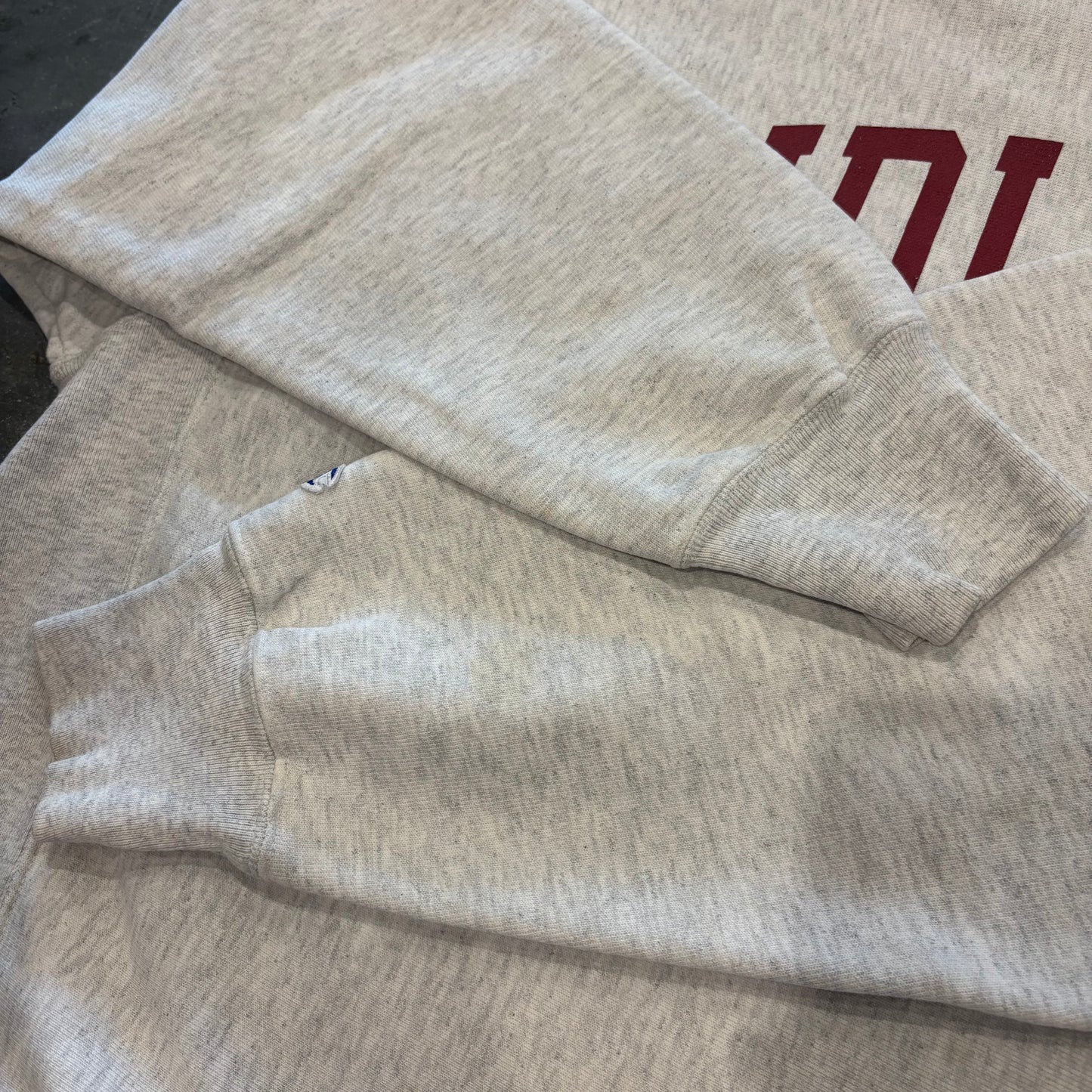 00's Champion Reverse Weave リバースウィーブ INDIANA カレッジスウェット アッシュ (L) /B4129R-SO