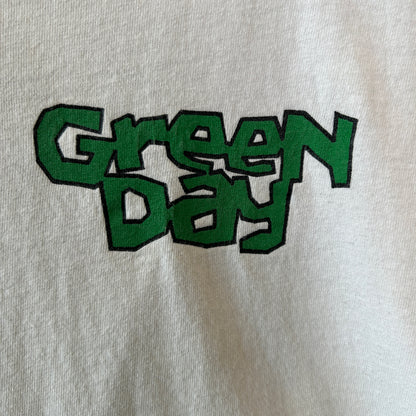 90's GRREN DAY "The Idiot Club" グリーン・デイ  ファンクラブTシャツ バンド 白(M)/A6657T-SO