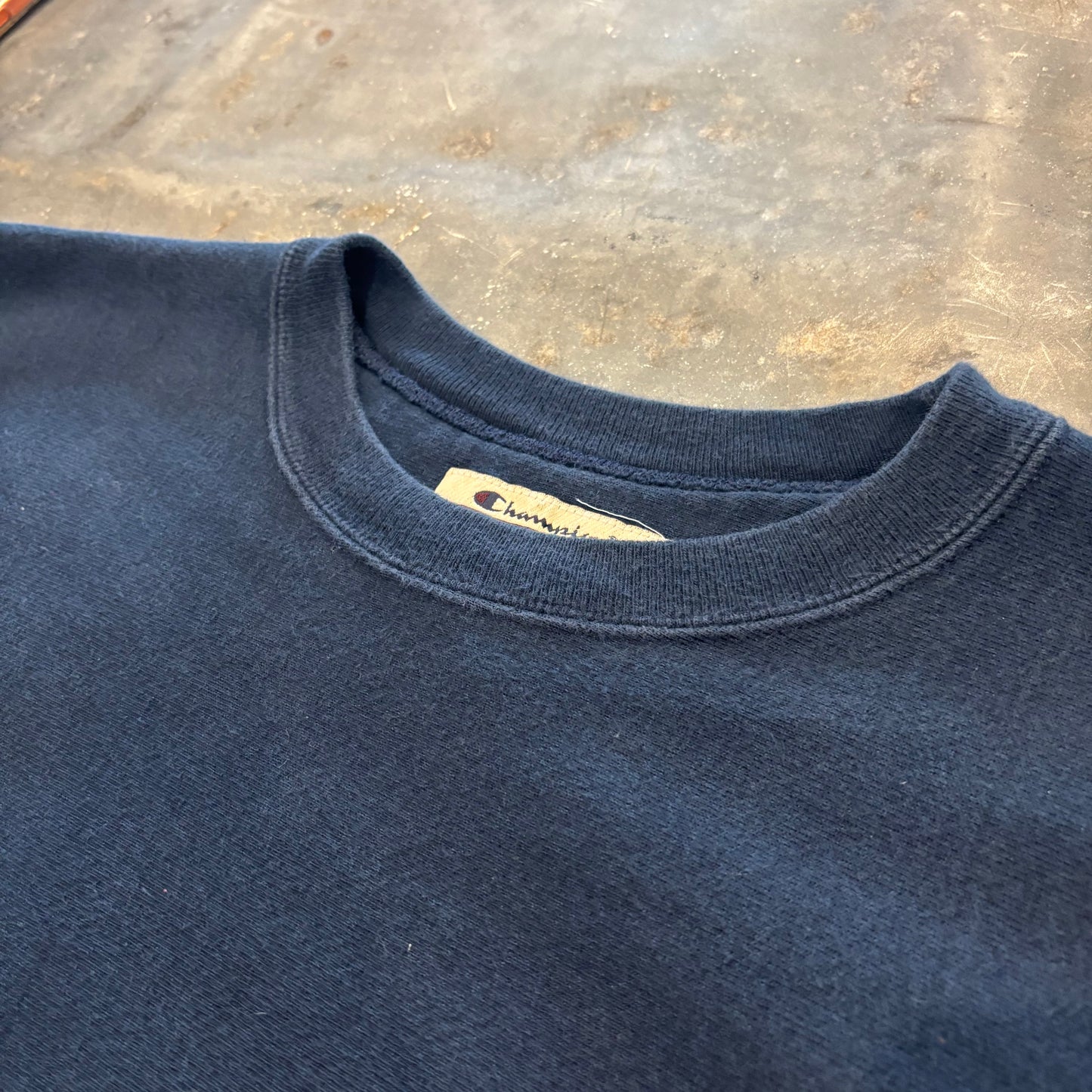 00's Champion Reverse Weave プレミアム リバースウィーブ 袖切り返し スウェット ネイビー (XL) /C1587R-SO