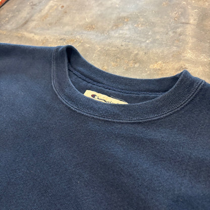 00's Champion Reverse Weave プレミアム リバースウィーブ 袖切り返し スウェット ネイビー (XL) /C1587R-SO