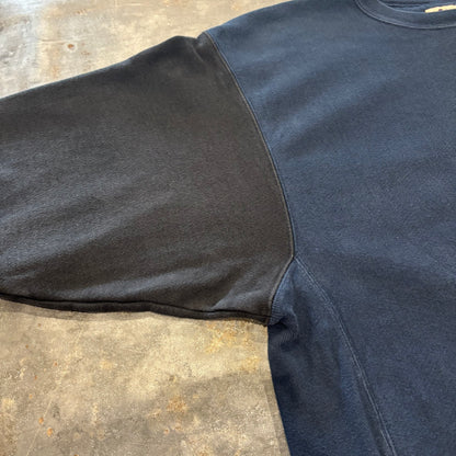 00's Champion Reverse Weave プレミアム リバースウィーブ 袖切り返し スウェット ネイビー (XL) /C1587R-SO