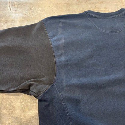 00's Champion Reverse Weave プレミアム リバースウィーブ 袖切り返し スウェット ネイビー (XL) /C1587R-SO